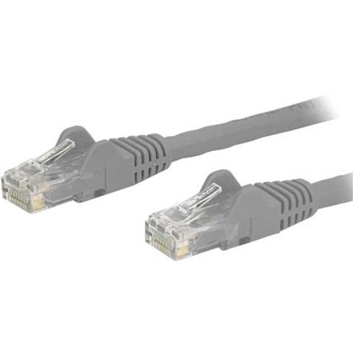 StarTech.com 4ft Gray Cat6 Patch Cable with Snagless RJ45 Connectors - Cat6 Ethernet Cable - 4 ft Cat6 UTP Cable - 4 ft Category 6 for (Fleet Network)