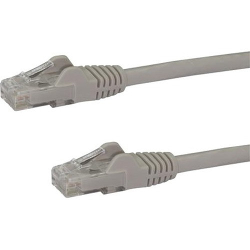 StarTechcom_8_ft_Gray_Cat6_Cable_with_Snagless_RJ45_Connectors_-_Cat6_Ethernet_Cable_-_8ft_UTP_Cat_6_Patch_Cable_-_8_ft_Category_6_-_N6PATCH8GR