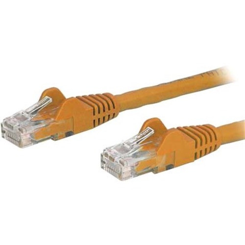 StarTech.com 9 ft Orange Cat6 Cable with Snagless RJ45 Connectors - Cat6 Ethernet Cable - 9ft UTP Cat 6 Patch Cable - 9 ft Category 6 (Fleet Network)