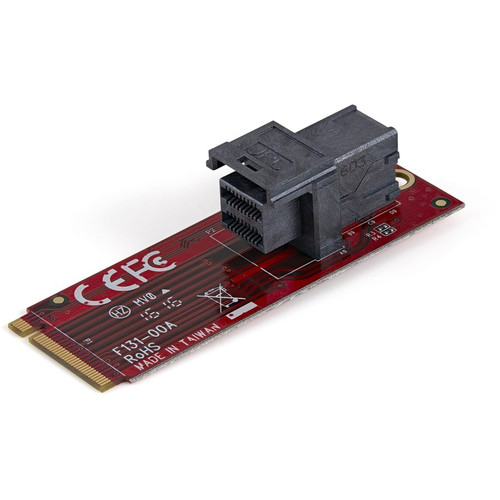 StarTech.com U.2 to M.2 Adapter for U.2 NVMe SSD - M.2 PCIe x4 Host Interface - U.2 SSD SFF-8643 Adapter - M2 PCIe Adapter - U.2 Drive (Fleet Network)