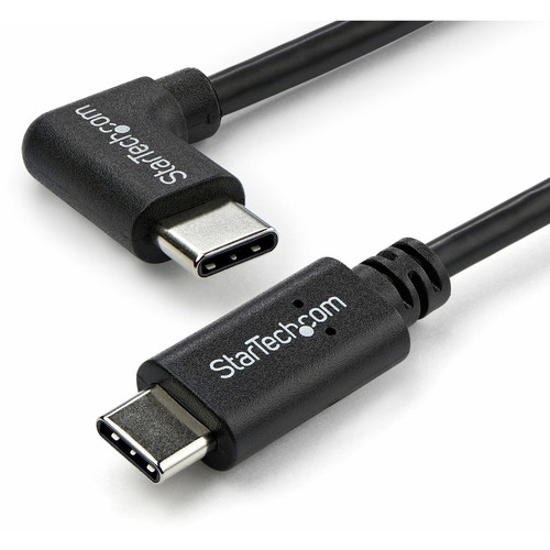 StarTech.com 1m 3 ft Right Angle USB-C Cable M/M - USB 2.0 - USB Type C Cable - 90 degree USB-C Cable - USB C to USB C Cable - USB-C - (Fleet Network)