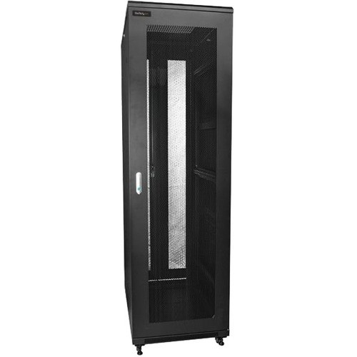 StarTech.com 42U Server Rack Cabinet - 4-Post Adjustable Depth (5.9" to 36.4") IT Network Equipment Rack Enclosure with Casters - - or (Fleet Network)