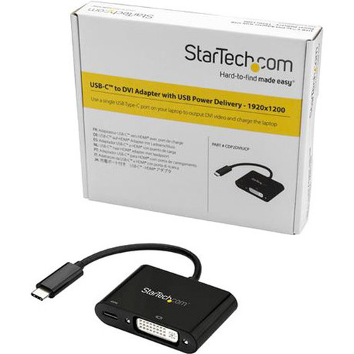 StarTechcom_USB-C_to_DVI_Adapter_with_Power_Delivery_USB_PD_-_USB_Type_C_Adapter_-_1920_x_1200_-_Black_-_Use_this_USB_Type_C_to_DVI_CDP2DVIUCP