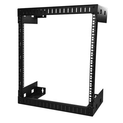 StarTech.com 12U Open Frame Wall Mount Network Rack - 2-Post 12" Depth Computer, Data, AV, Media, IT Equipment Rack - 198lbs capacity (Fleet Network)