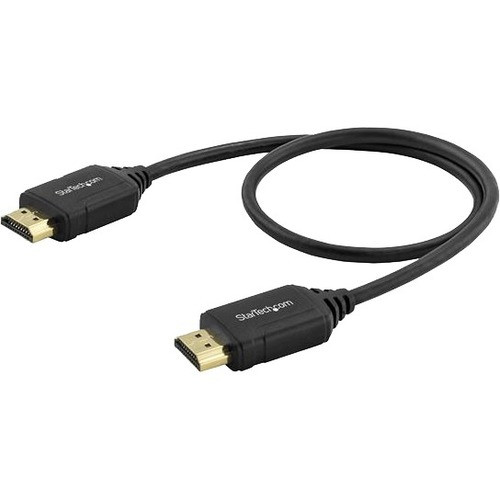 StarTech.com Premium Certified High Speed HDMI 2.0 Cable with Ethernet - 1.5ft 0.5m - HDR 4K 60Hz - 20 inch Short HDMI Male to Male - (Fleet Network)