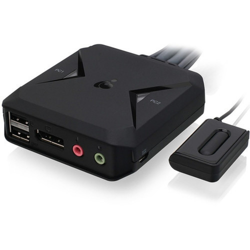 IOGEAR_2-Port_USB_DisplayPort_Cable_KVM_Switch_-_2_Computers_-_1_Local_Users_-_4096_x_2160_-_2_x_USB_-_1_x_DisplayPort_GCS52DP