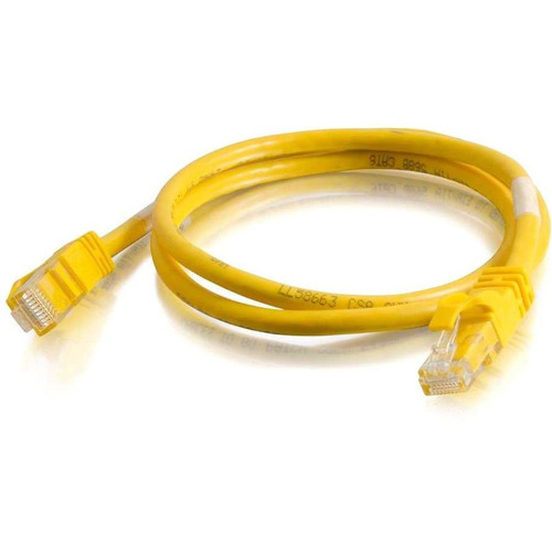C2G 7 ft Cat6 Snagless Crossover UTP Unshielded Network Patch Cable - Yellow - 7 ft Category 6 Network Cable - First End: 1 x RJ-45 - (Fleet Network)