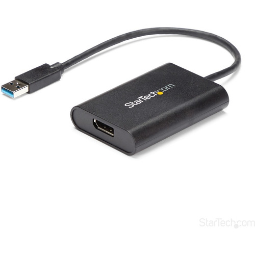 StarTech.com USB 3.0 to DisplayPort Adapter - 4K 30Hz - External Video & Graphics Card - Dual Monitor Display Adapter - Supports - Use (Fleet Network)