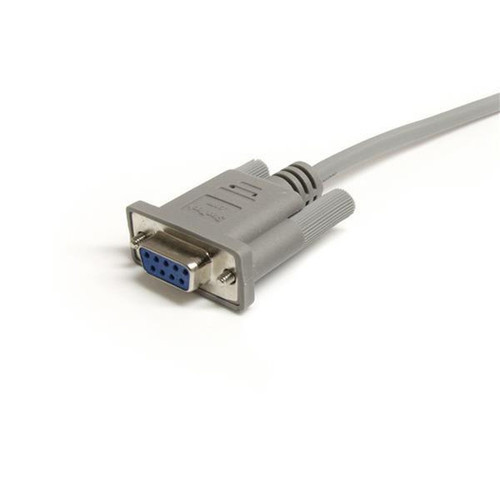 StarTechcom 10 ft Straight Through Serial Cable - MF - DB-9 Male Serial - DB-9 Female Serial - 10ft - Gray MXT10010