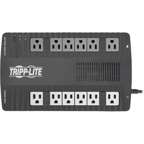 Tripp Lite AVR 750VA Desktop UPS - Ultra-compact DesktopTowerWall Mount - AVR - 9 Hour Recharge - 3 Minute Stand-by - 120 V AC Input AVR750U