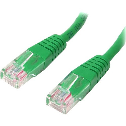 StarTech.com 3 ft Green Molded Cat5e UTP Patch Cable - Category 5e - 3 ft - 1 x RJ-45 Male - 1 x RJ-45 Male - Green (Fleet Network)