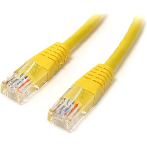 StarTech.com 10 ft Yellow Molded Cat5e UTP Patch Cable - Category 5e - 10 ft - 1 x RJ-45 Male Network - 1 x RJ-45 Male Network - (Fleet Network)