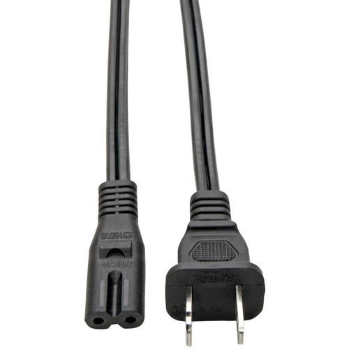 Tripp Lite 6ft Laptop / Notebook Power Cord Cable 1-15P to C7 10A 18AWG 6' - 1.83m (Fleet Network)