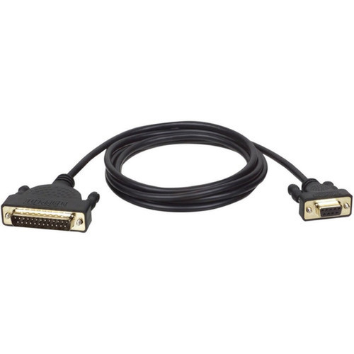 Tripp Lite 6ft AT Serial Modem Cable Gold Connectors DM25M to DB9F 6 - DB-9 Female - DB-25 Male - 183m P404-006
