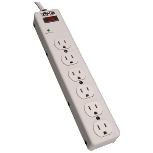 Tripp Lite Protect It! TLM606 6-outlets Surge Suppressor - Receptacles: 6 x NEMA 5-15R - 900J (Fleet Network)