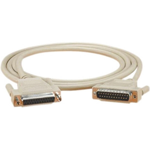 Black Box RS-232 Serial Extension Cable - 25 ft Serial Data Transfer Cable - First End: 1 x DB-25 Male Serial - Second End: 1 x DB-25 (Fleet Network)