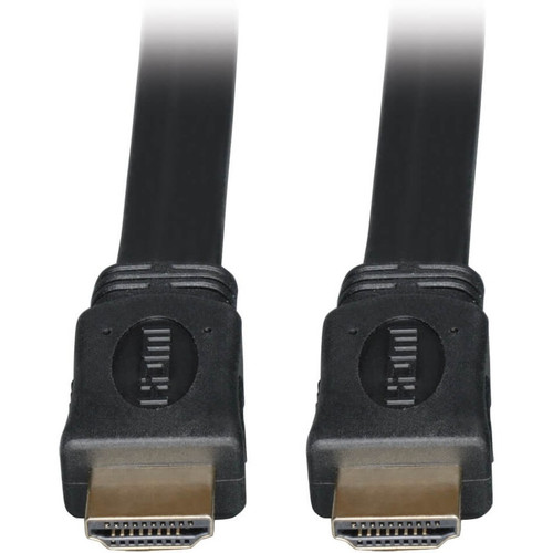Tripp Lite 3ft High Speed HDMI Cable Digital Video with Audio Flat Shielded 4K x 2K M/M 3' - Male HDMI - Male HDMI - 0.91m - Black (Fleet Network)