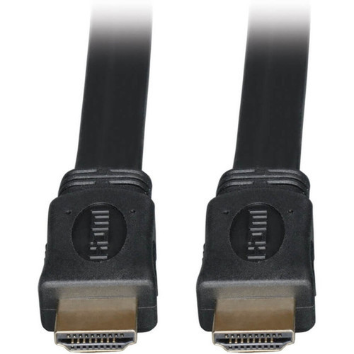Tripp Lite 3ft High Speed HDMI Cable Digital Video with Audio Flat Shielded 4K x 2K MM 3 - Male HDMI - Male HDMI - 091m - Black P568-003-FL