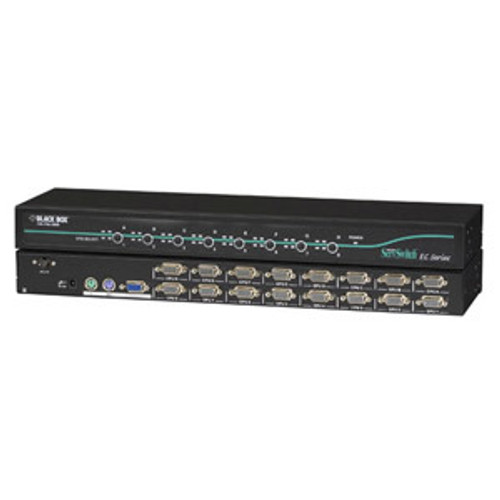 Black Box ServSwitch KV9116A KVM Switch - 16 Computer(s) - 1920 x 1440 - 2 x PS/2 Port (Fleet Network)