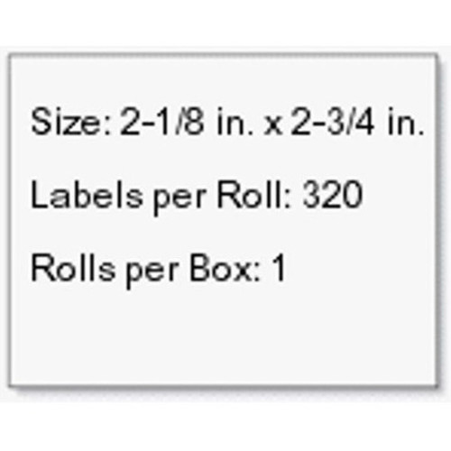Seiko Diskette Label - 275 Width x 212 Length - 320RollBox - White SLP-DRL
