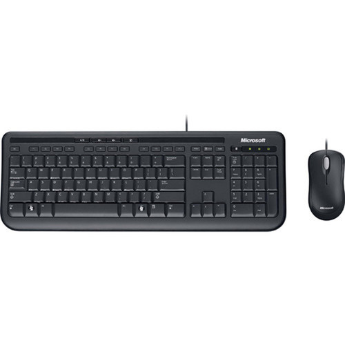 Microsoft Wired Desktop 600 Keyboard and Mouse - Keyboard - Cable Keys - USB - French - Mouse - Cable - Optical - USB APB-00003