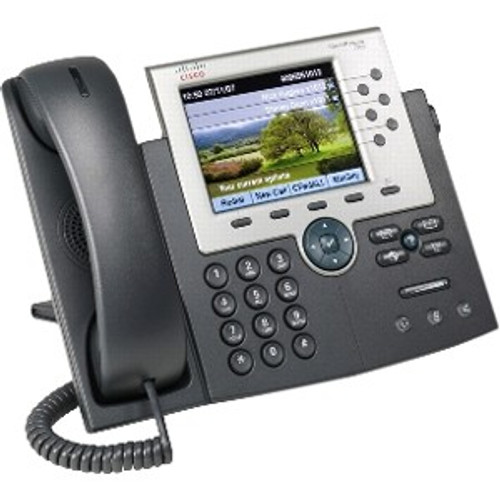 Cisco 7965G IP Phone - Refurbished - Cable - Desktop, Wall Mountable - Dark Gray, Silver - 1 x Total Line - VoIP - Speakerphone - 2 x (Fleet Network)