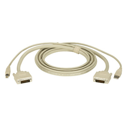 Black Box ServSwitch DVI Cable - 10 ft Data Transfer Cable - First End: 1 x DVI Male Video, First End: 1 x Type B Male USB - Second 1 (Fleet Network)