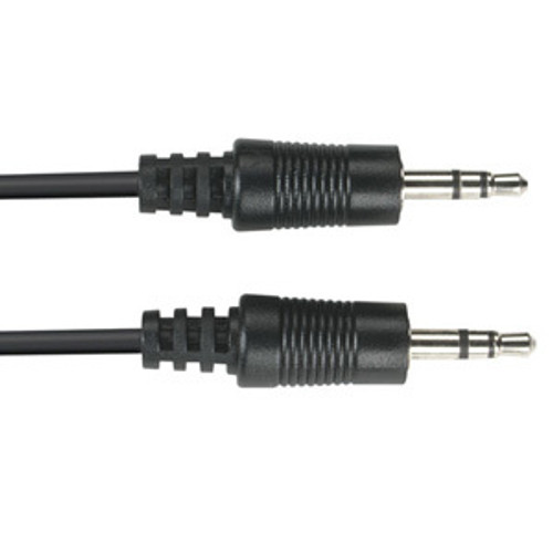 Black Box Stereo Audio Cable - 15 ft Audio Cable for Stereo Receiver, Audio Device - First End: 1 x Mini-phone Male Stereo Audio - 1 x (Fleet Network)