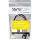 StarTech.com 12in LP4 to 2x Latching SATA Power Y Cable Splitter Adapter - 4 Pin Molex to Dual SATA - For SATA Drive, Optical Drive - (PYO2LP4LSATA)