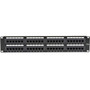 Black Box CAT5e Patch Panel Punchdown - 2U Unshielded 48-Port - 48 x RJ-45 - 48 Ports - 48 x RJ-45 - 48 x RJ-11 - 2U High - 19 JPM5E48A