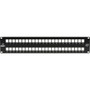 Black Box Multimedia Patch Panel - 2U 48-Port - 48 Ports - 48 x RJ-45 - 2U High - Rack-mountable - TAA Compliant JPMT1048A