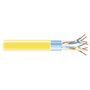 Black Box Cat5e STP Cable - 1000 ft Category 5e Network Cable - Bare Wire - Bare Wire - Shielding - Yellow EVNSL0504A-1000