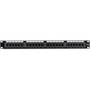 Black Box CAT5e Patch Panel Punchdown - 1U Unshielded 24-Port - 24 x RJ-45 110 - 24 Ports - 24 x RJ-45 - 1U High - JPM5E24A