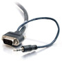 C2G 40177 Audio/Video Cable - 35 ft - Male VGA, Mini-phone Male Audio - Male VGA, Mini-phone Male Audio - Black (Fleet Network)