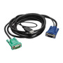 APC by Schneider Electric AP5822 KVM Cable Adapter - 12 ft - HD-15 Male VGA - HD-15 Male VGA, Type A Male USB - Black (Fleet Network)