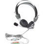 Manhattan Stereo Headset - Stereo - Mini-phone - Wired - 32 Ohm - 20 Hz - 20 kHz - Over-the-head - Circumaural - 8.2 ft Cable - (Fleet Network)