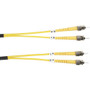 Black Box Single-Mode Value Line Patch Cable, ST-ST, 1-m (3.2-ft.) - 3.3 ft Fiber Optic Network Cable for Network Device - First End: (Fleet Network)