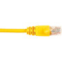 Black Box CAT6 Value Line Patch Cable Stranded Yellow 7-ft 21-m - 7 ft Category 6 Network Cable for Network Device - First End CAT6PC-007-YL