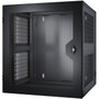 Schneider Electric NetShelter WX 13U wThreaded Hole Vertical Mounting Rail Vented Front Door Black - 13U Rack Height x 19 48260 - AR100HD