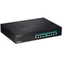 TRENDnet 8-Port Gigabit GREENnet PoE Switch TPE-TG81g 8 x Gigabit PoE Ports Rack Mountable Up to 30 W Per Port with 110 W Total TPE-TG81G