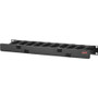 APC by Schneider Electric Horizontal Cable Manager, 1U x 4" Deep, Single-Sided with Cover - Black - 1U Rack Height - 19" Panel Width (Fleet Network)