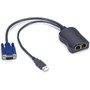 Black Box ServSwitch CX Dual CATx Server Access Module USB - 1 Computers - 98425 ft 300000 mm Range - WUXGA - 1920 x 1200 Video KV1405A