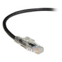Black Box GigaTrue 3 CAT6 550-MHz Lockable Patch Cable (UTP), Black, 50-ft. (15.2-m) - Category 6 for Network Device - Patch Cable - - (Fleet Network)