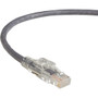 Black Box GigaTrue 3 CAT6 550-MHz Lockable Patch Cable (UTP), Gray, 3-ft. (0.9-m) - 3 ft Category 6 Network Cable for Network Device - (Fleet Network)