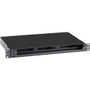 Black Box Rackmount Fiber Shelf, 1U, 3-Adapter Panel - For Patch Panel - 1U Rack Height x 23" (584.20 mm) Rack Width - Rack-mountable (Fleet Network)