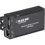Black Box MultiPower LGC010A-R2 Transceiver/Media Converter - 1 x Network (RJ-45) - 1 x SC Ports - 10/100/1000Base-T, 1000Base-SX - - (Fleet Network)