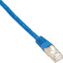Black Box CAT6 250-MHz Shielded, Stranded Cable SSTP (PIMF), PVC, Blue, 3-ft. (0.9-m) - 3 ft Category 6 Network Cable for Network - 1 (Fleet Network)