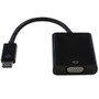 6 inch Mini-HDMI Male to VGA Female + 3.5mm Female Adapter - Black - Digital Camera/Camcorder to VGA Display (FN-AD-HDMIC-VGA)