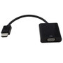 6 inch HDMI Male to VGA Female + 3.5mm Female Adapter - Black - PC/Laptop to VGA Display