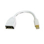 6 inch Mini-DisplayPortThunderbolt v12 Male to DisplayPort Female Adapter - White FN-AD-MDP-DP-A